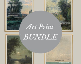 Art Print Bundle (Physical) | Gallery Wall Art | Collage Art | Lyrics Wall Part