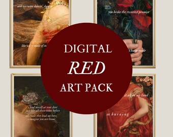DIGITAL RED Album Lyrics Postcard Set