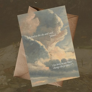 The Prophecy Lyrics Art Print | Tortured Poets Department Gallery Wall Art | Landscape Painting | Music and Lyrics Poster
