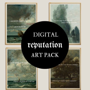 DIGITAL Reputation Album Lyrics Art Print PACK