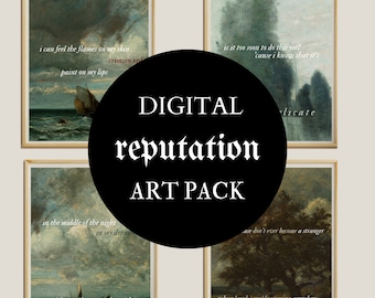 DIGITAL Reputation Album Lyrics Art Print PACK