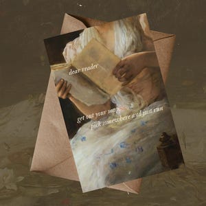 dear reader lyrics art print | midnights wall art | gallery wall art | collage pack