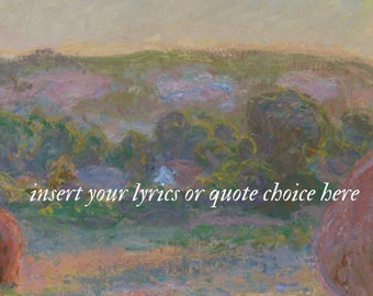 Custom Postcard with your choice of lyrics or quotes