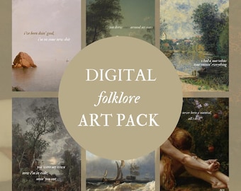 DIGITAL Folklore Lyrics Art Print PACK