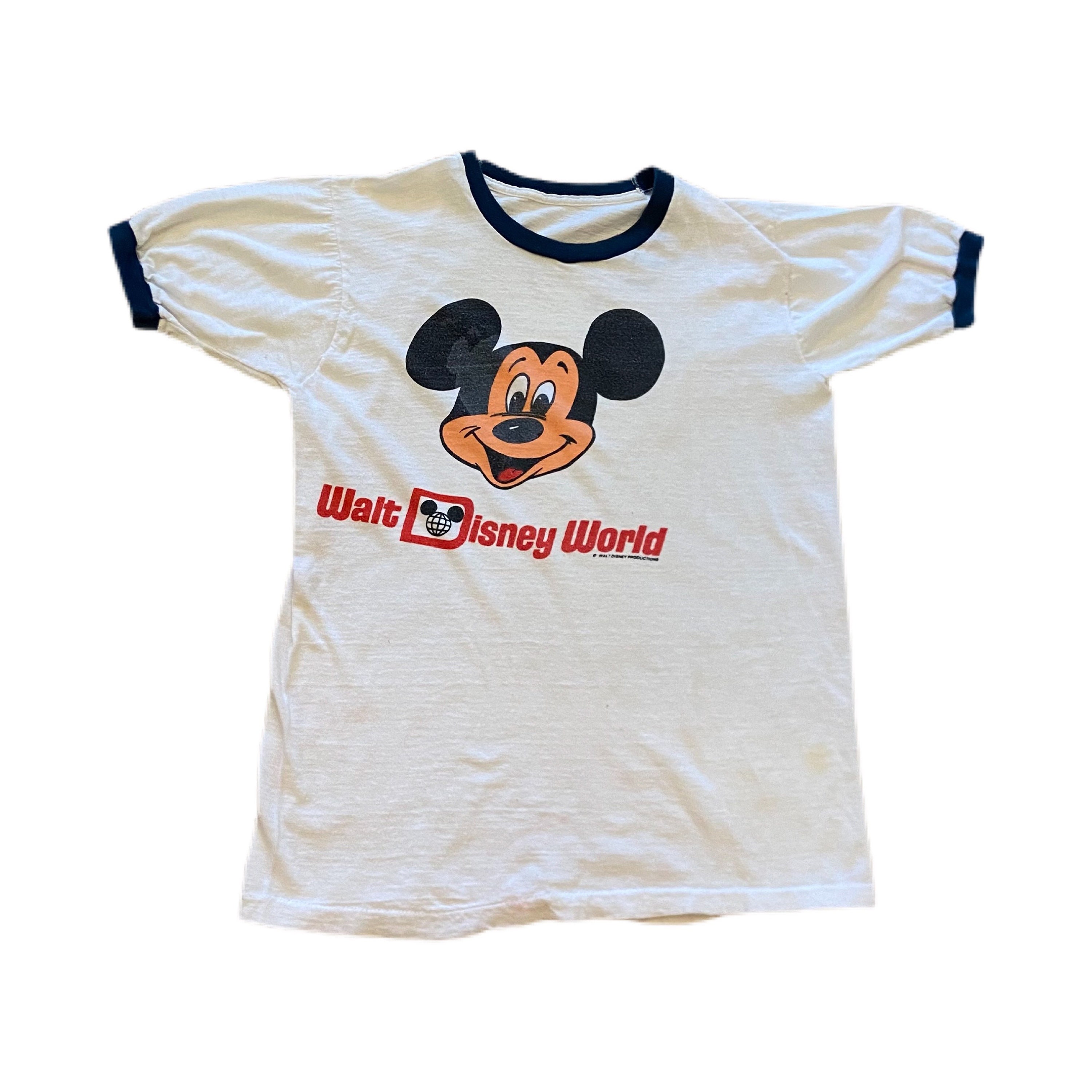 70s VOTE ミッキーマウス Tシャツ ヒッピー 政治 手刷り Disney