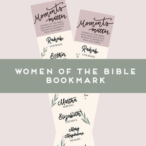 Women of the Bible Bookmark PRINTABLE