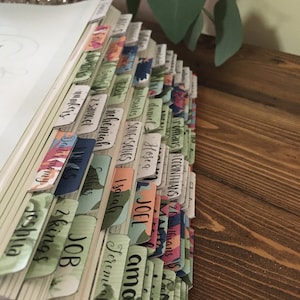 Chic Double Sided PRINTABLE Bible Tabs for Bible Journaling--Transparent, PNG & PDF