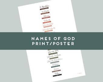 Names of God Print/Poster