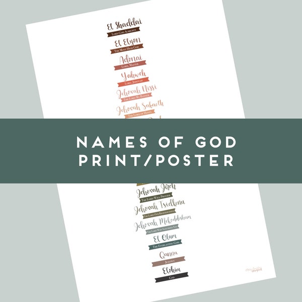 Names of God Print/Poster