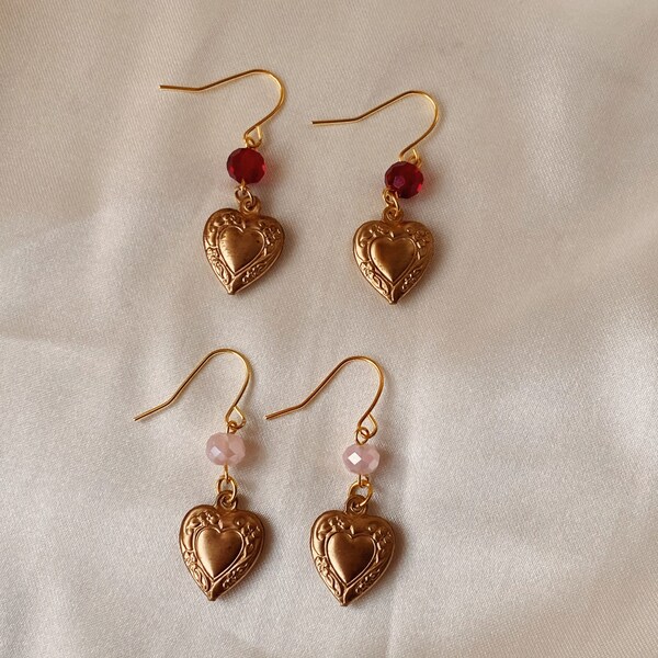 collezione di fidanzati vittoriani - orecchini a medaglione amanti lontani!