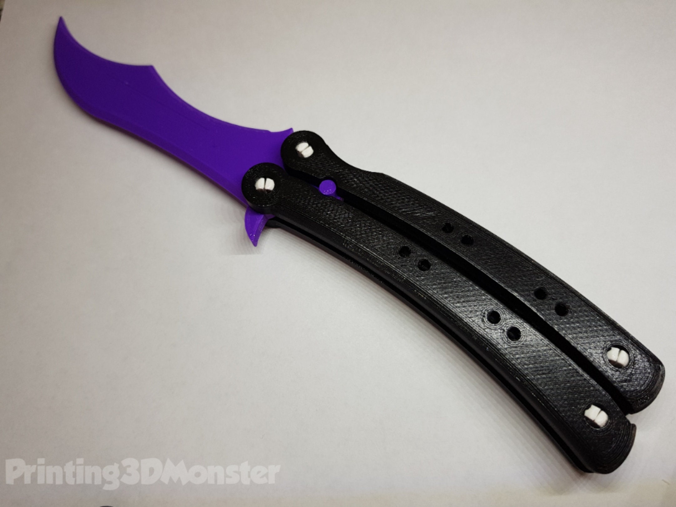 Download Butterfly Knife 3d Printed Butterfly Knife Trick Knife Etsy