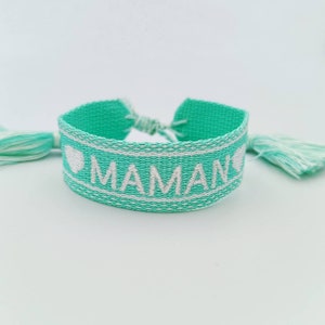 Brazilian bracelet ''mom'' fabric FIGUEROLLES image 4