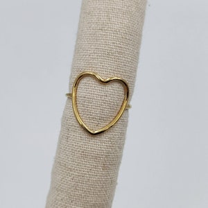 CUCURON stainless steel heart ring image 2