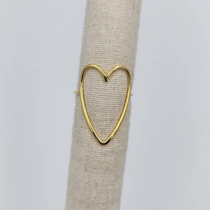 CUCURON stainless steel heart ring image 1