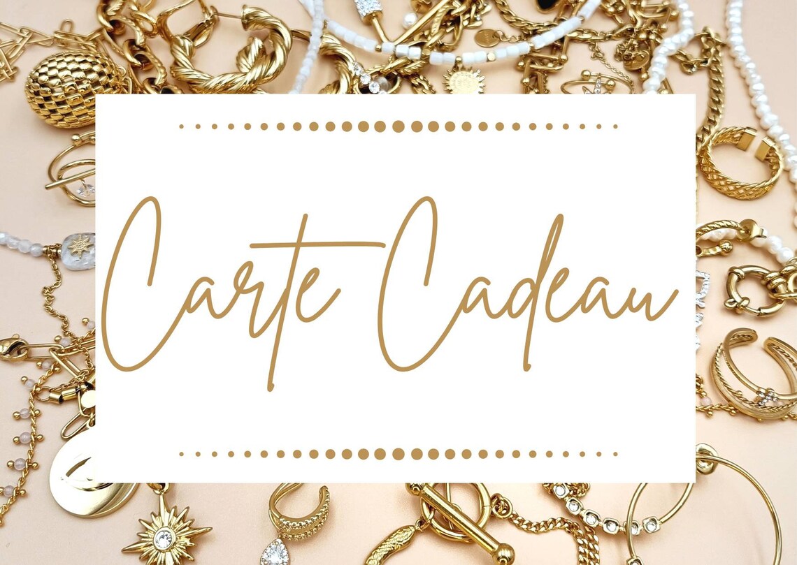 Jewelry Gift Card Jewelry Gift Voucher Gift Certificate Etsy