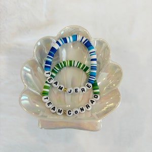 Pulseras inspiradas en el verano en que me volví guapa, pulseras del equipo Jeremiah y del equipo Conrad