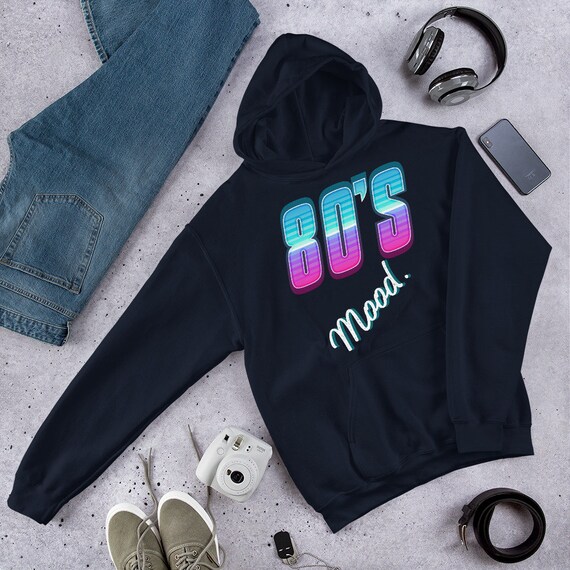 Women Unisex Graphic 80s Hoodie 80s - Etsy