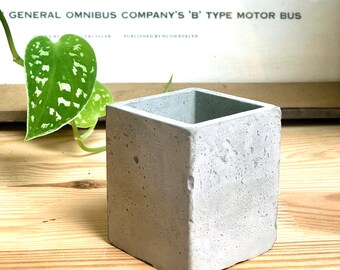 One Square Concrete Pot, perfect for Plant Pots, Planter, Toothbrush holder, Pen Stand and more!