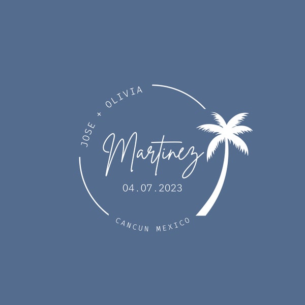 Wedding Logo Design | Digital Editable Template | Customize Your Wedding | Edit in Canva Free Version | Digital File