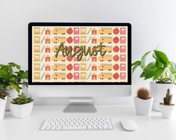 Monthly Desktop Wallpaper Set - Etsy