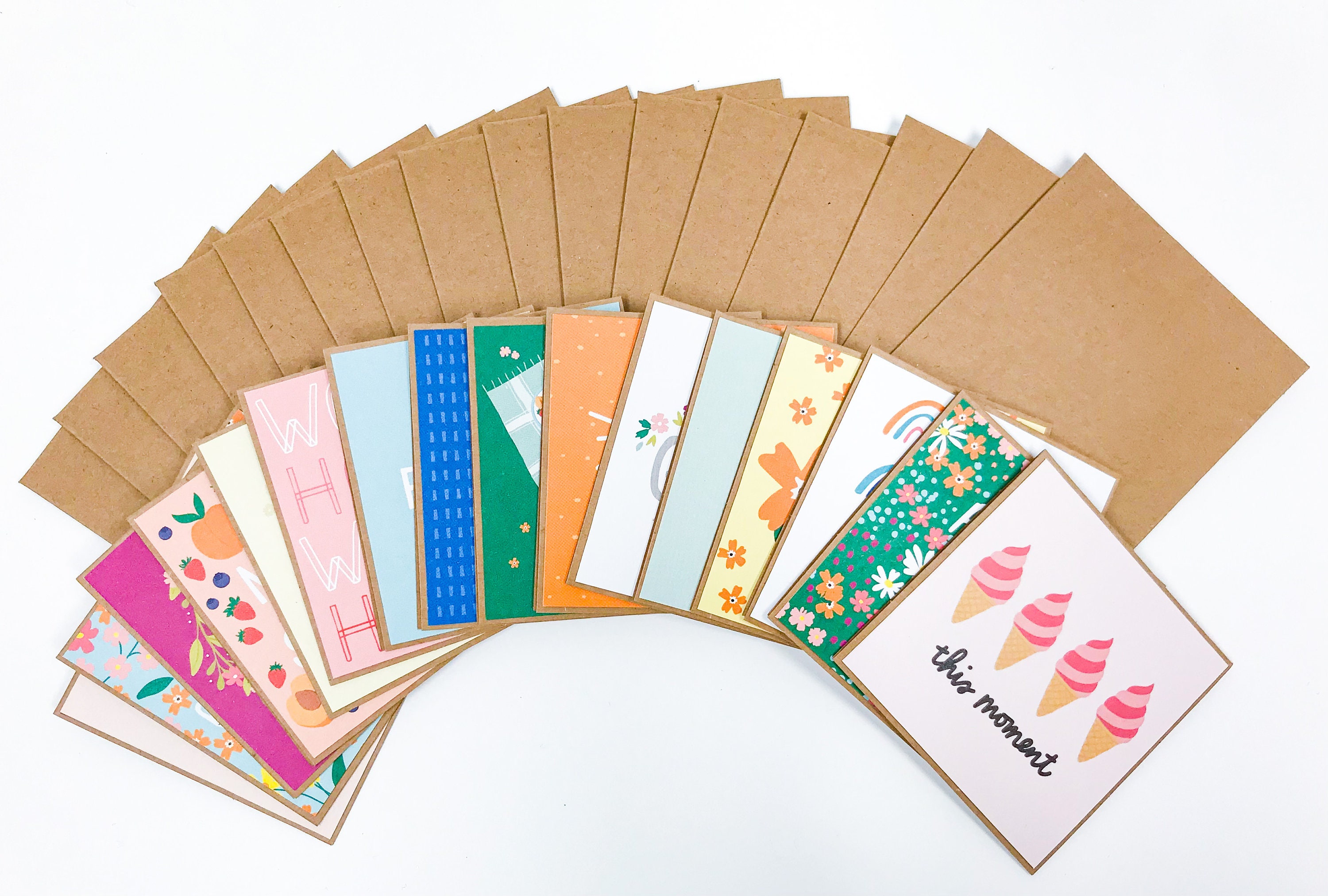 Assorted Set of 16 Everyday Mini Square Note Cards with Etsy