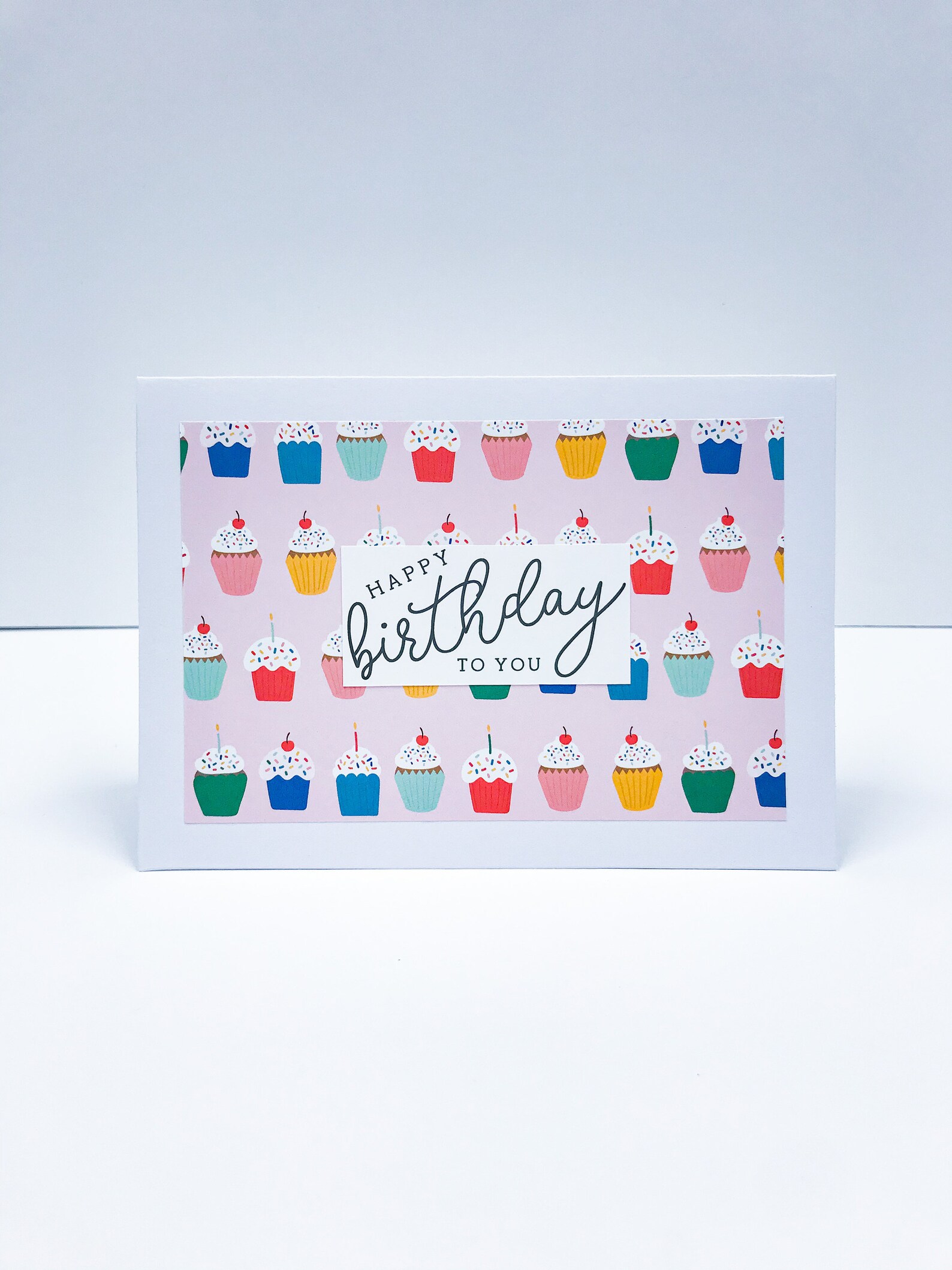 Happy Birthday Card with Envelope A7 Handmade Folded Blank Etsy