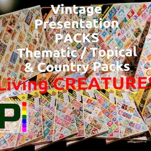 Living CREATURES Topical Theme SETS Vintage Presentation Packs image 1