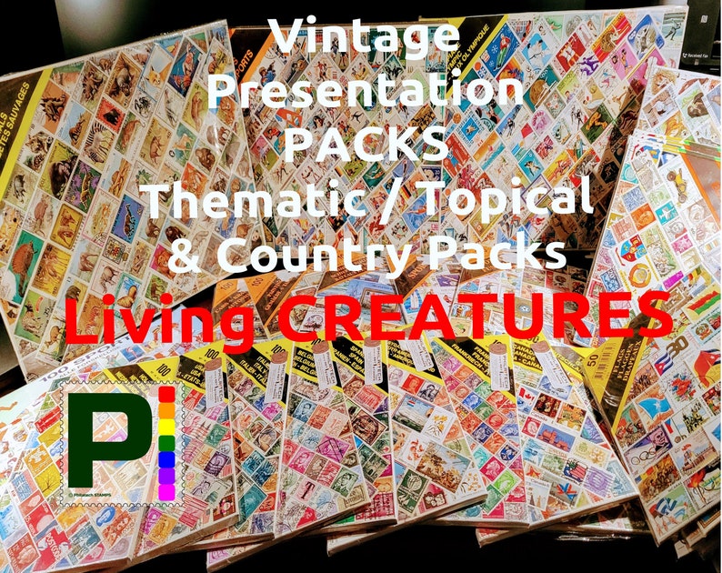 Living CREATURES Topical Theme SETS Vintage Presentation Packs image 1