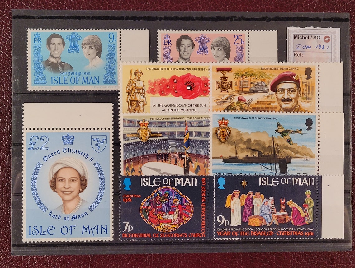 Isle Of MAN Stamp SETS 1981 2 pounds high value Postage Etsy
