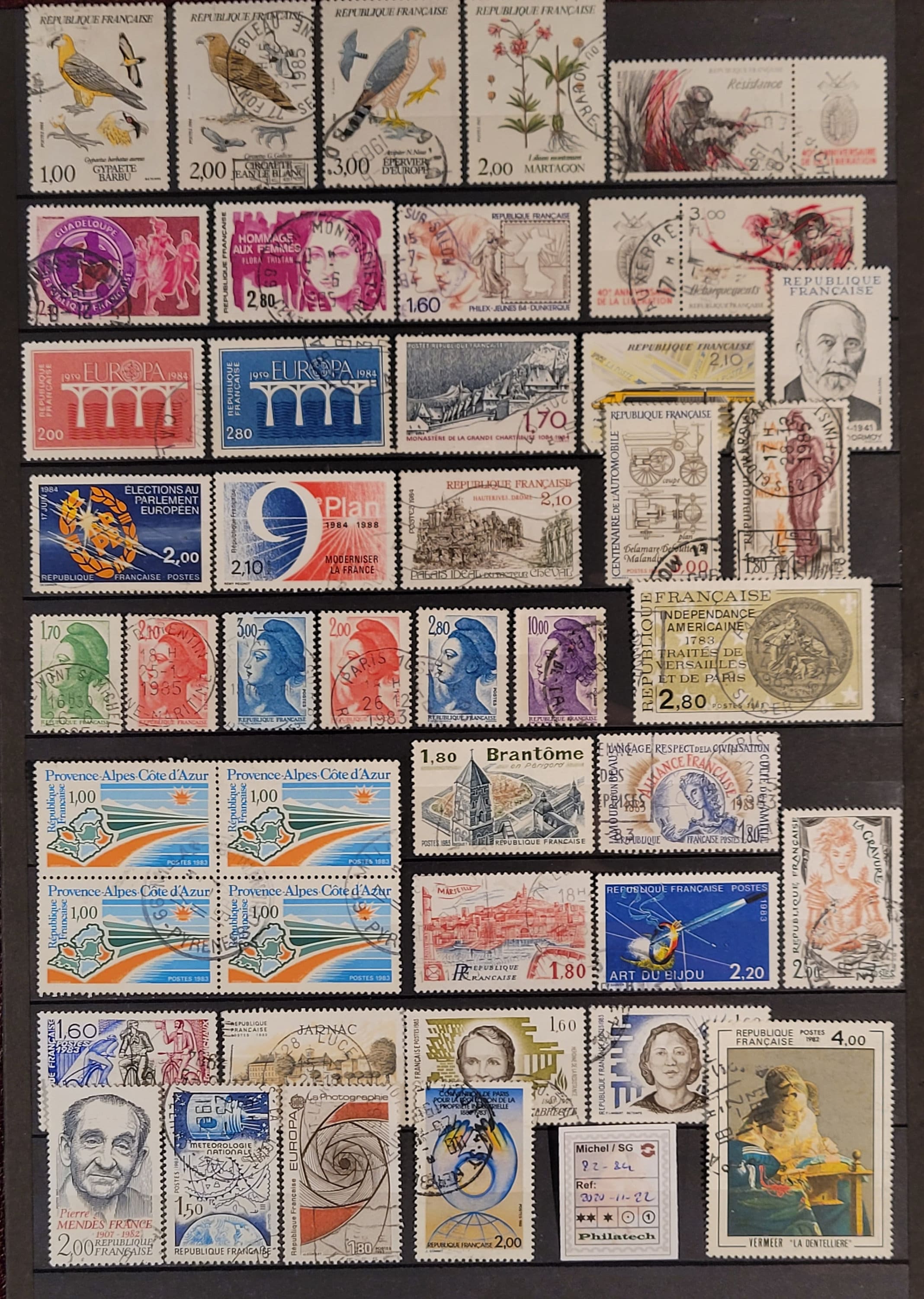 FRANCE Stamp Set 1 198284 Beautiful French Postage Etsy