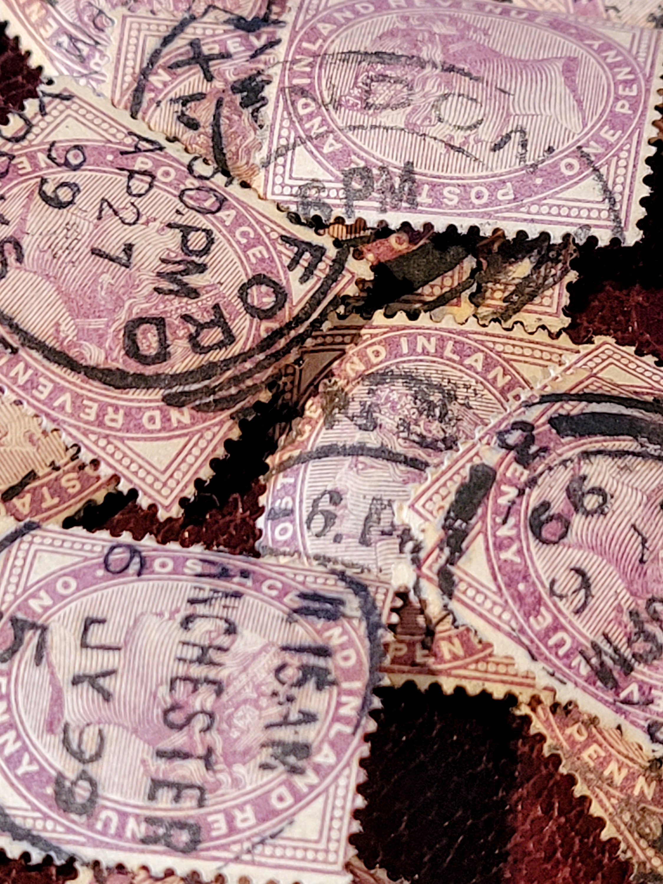 Queen Victoria STAMPS One Penny 1899 Old Stamps Collection Etsy UK