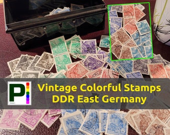 Postage Stamps | 5 Year Plan, 60+ Years DDR germany stamps, GDR, East Germany, Ephemera | Vintage collection |