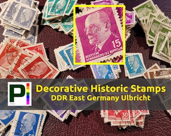 Ulbricht, 60+ Years. GDR german stamps, DDR, East german, |  Vintage Postage Stamps  |