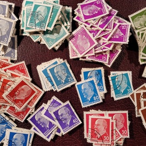 Ulbricht, 60 Years. GDR german stamps, DDR, East german, Vintage Postage Stamps image 10