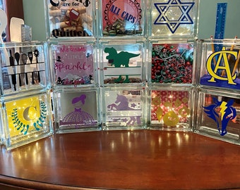 decorative glass cubes
