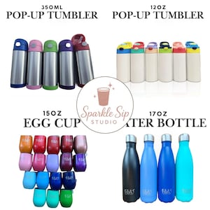 Bicchiere personalizzato: scegli il tuo stile / Personalizzato o semplice / Collezione fatta a mano Sparkle Sip Studio