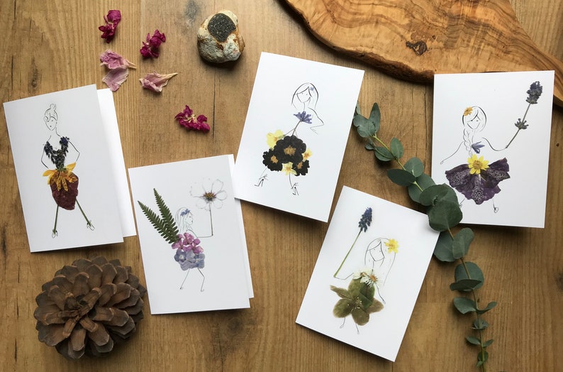 Botanical Print Cards Multi Pack A6 Greetings Card Bulk Etsy