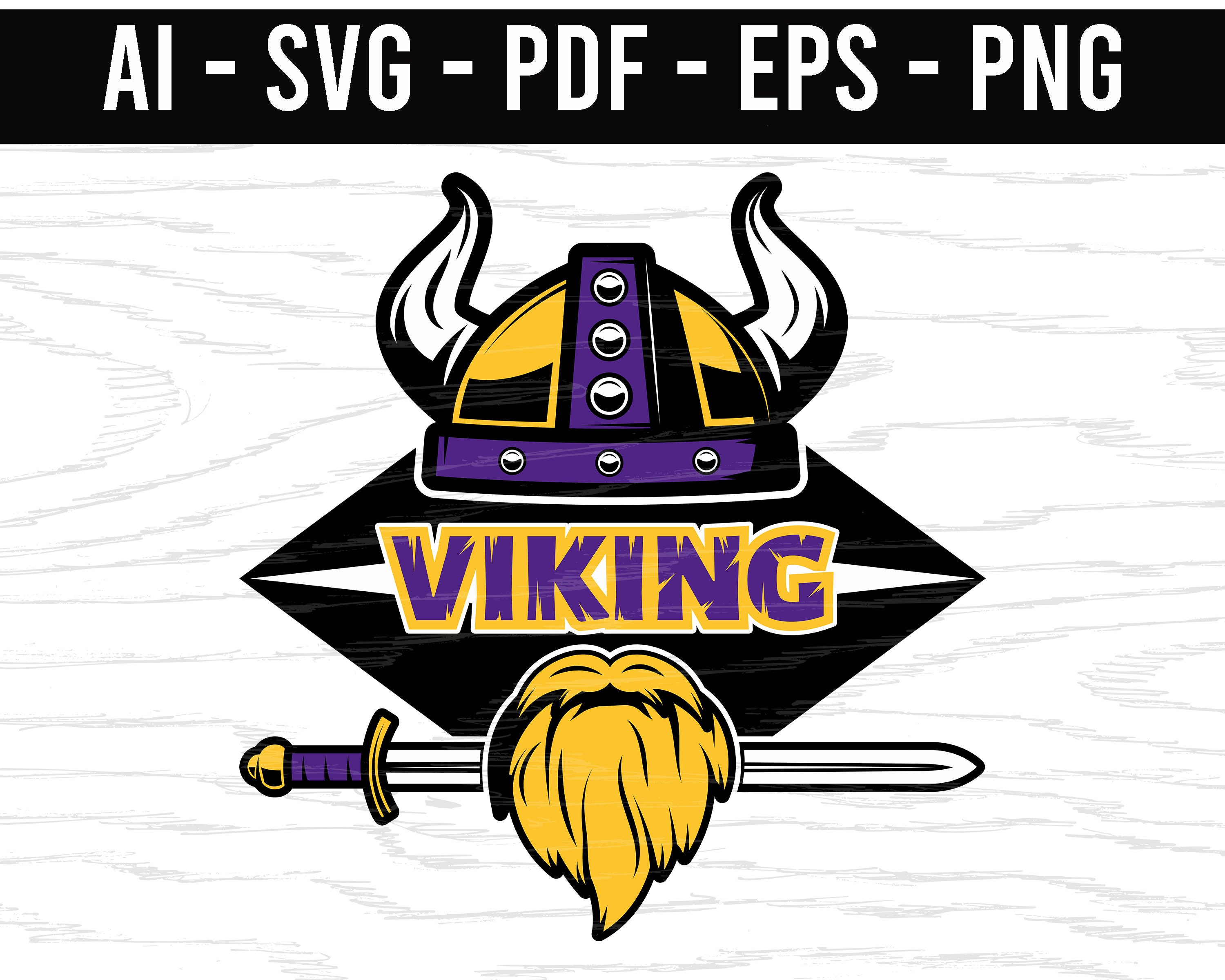 Minnesota Vikings SVG png ai eps pdf NFL sports Logo Football Etsy
