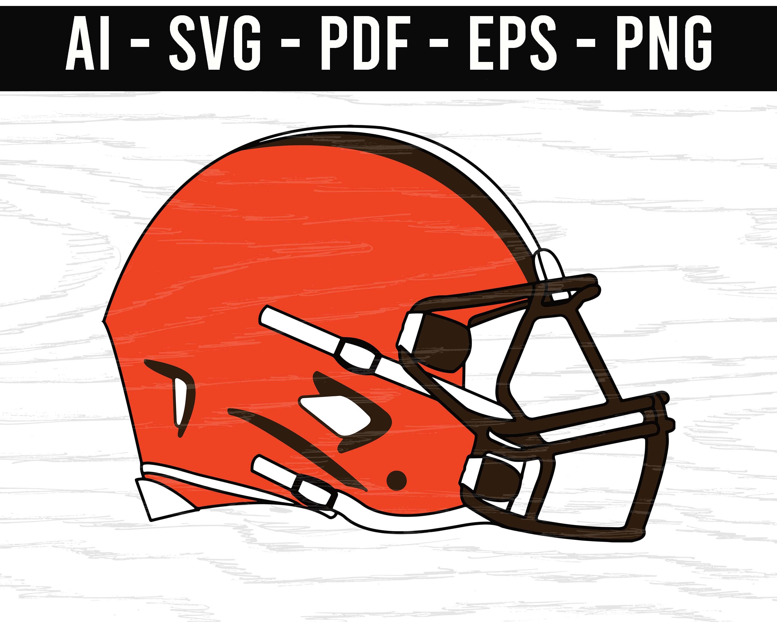 Cleveland Browns Helmet Logo SVG png ai eps pdf NFL sports | Etsy
