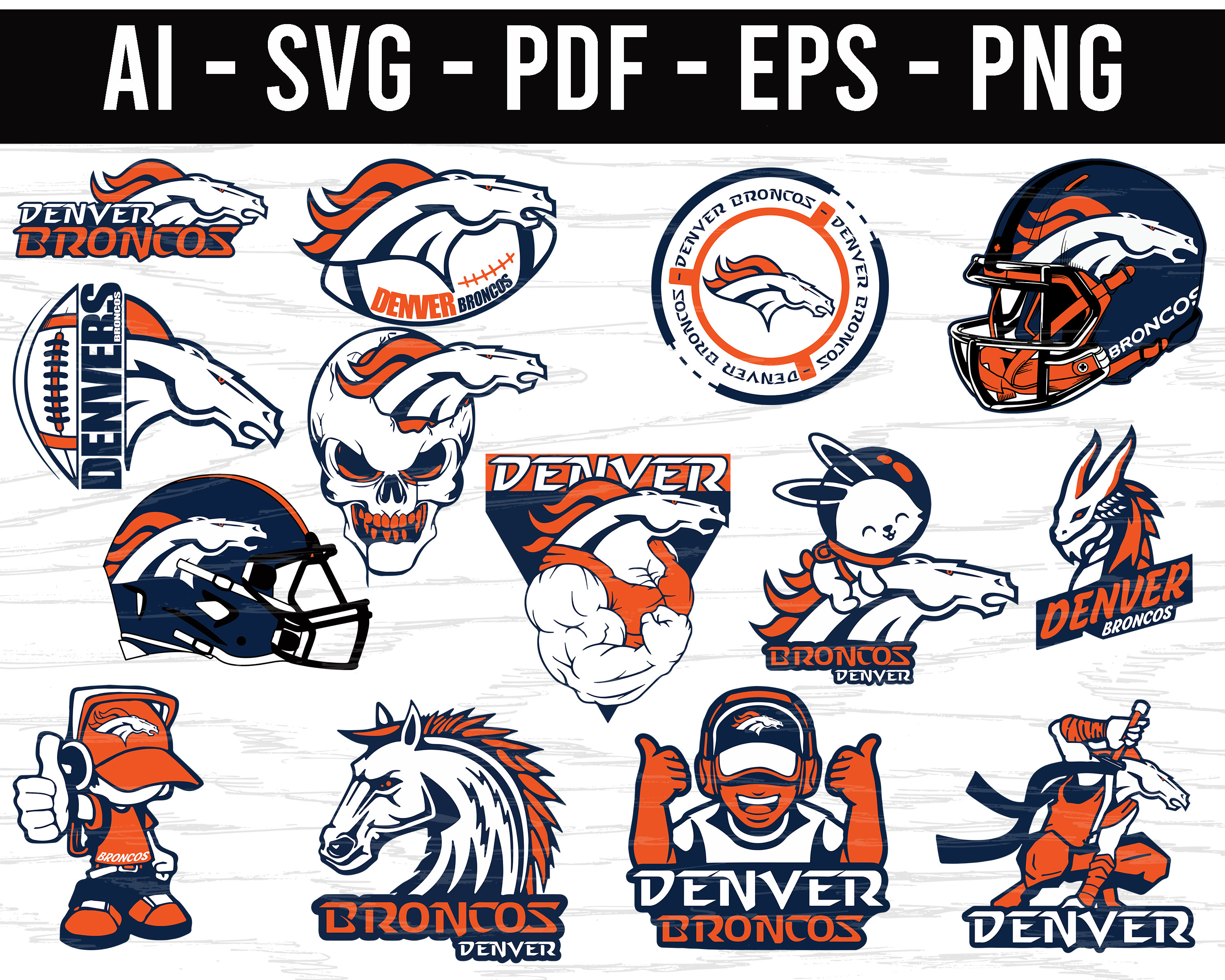 Broncos Logo SVG