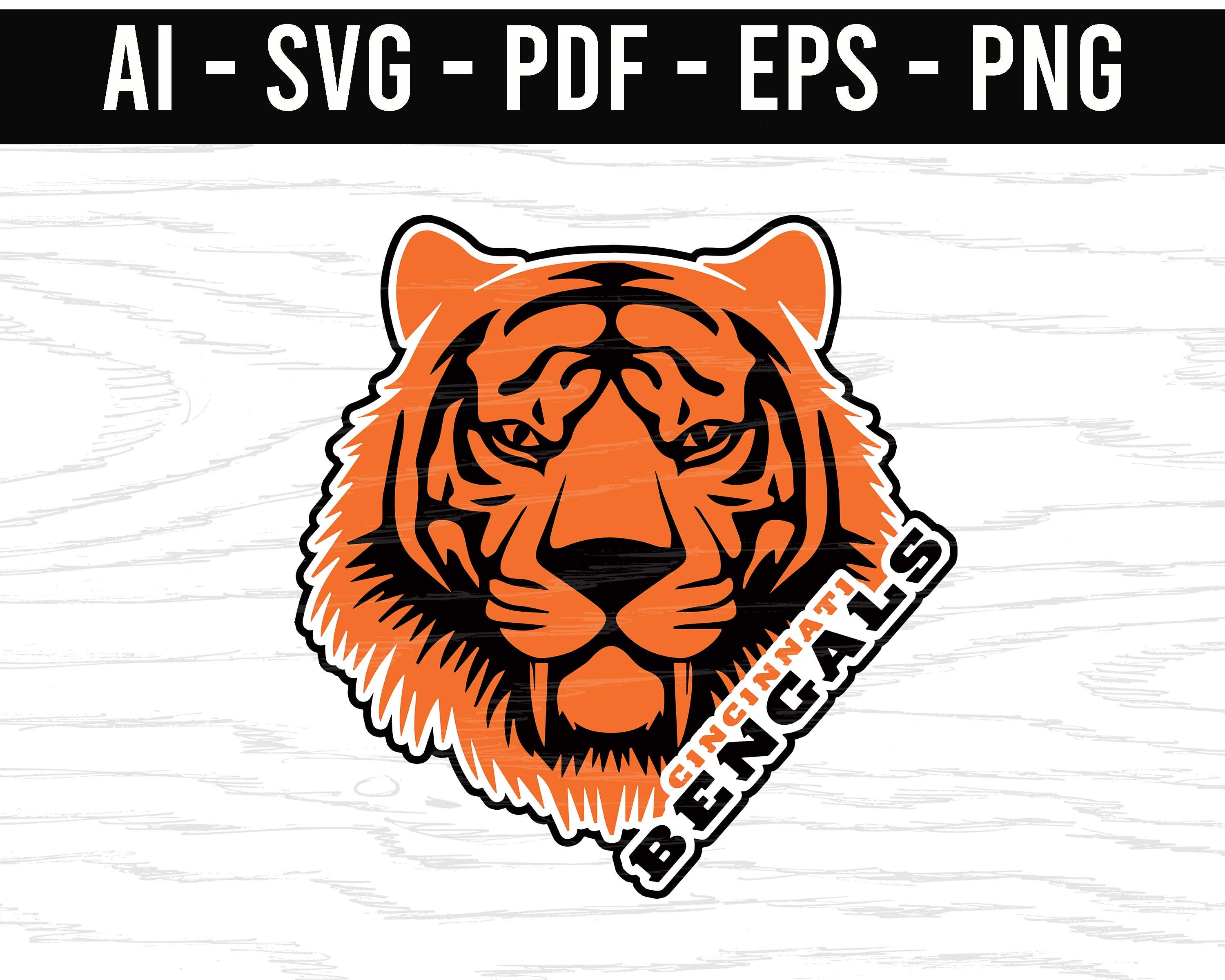 Cincinnati Bengals Logo SVG png ai eps pdf NFL sports Logo | Etsy