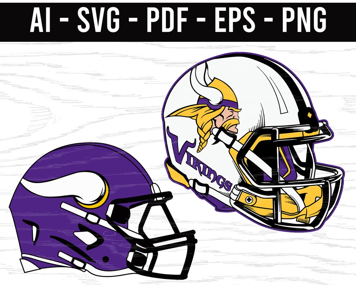 Minnesota Vikings Helmet SVG png ai eps pdf NFL sports Logo Etsy