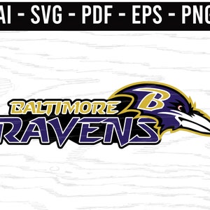 Baltimore Ravens lettering SVG png ai eps pdf NFL sports Logo | Etsy