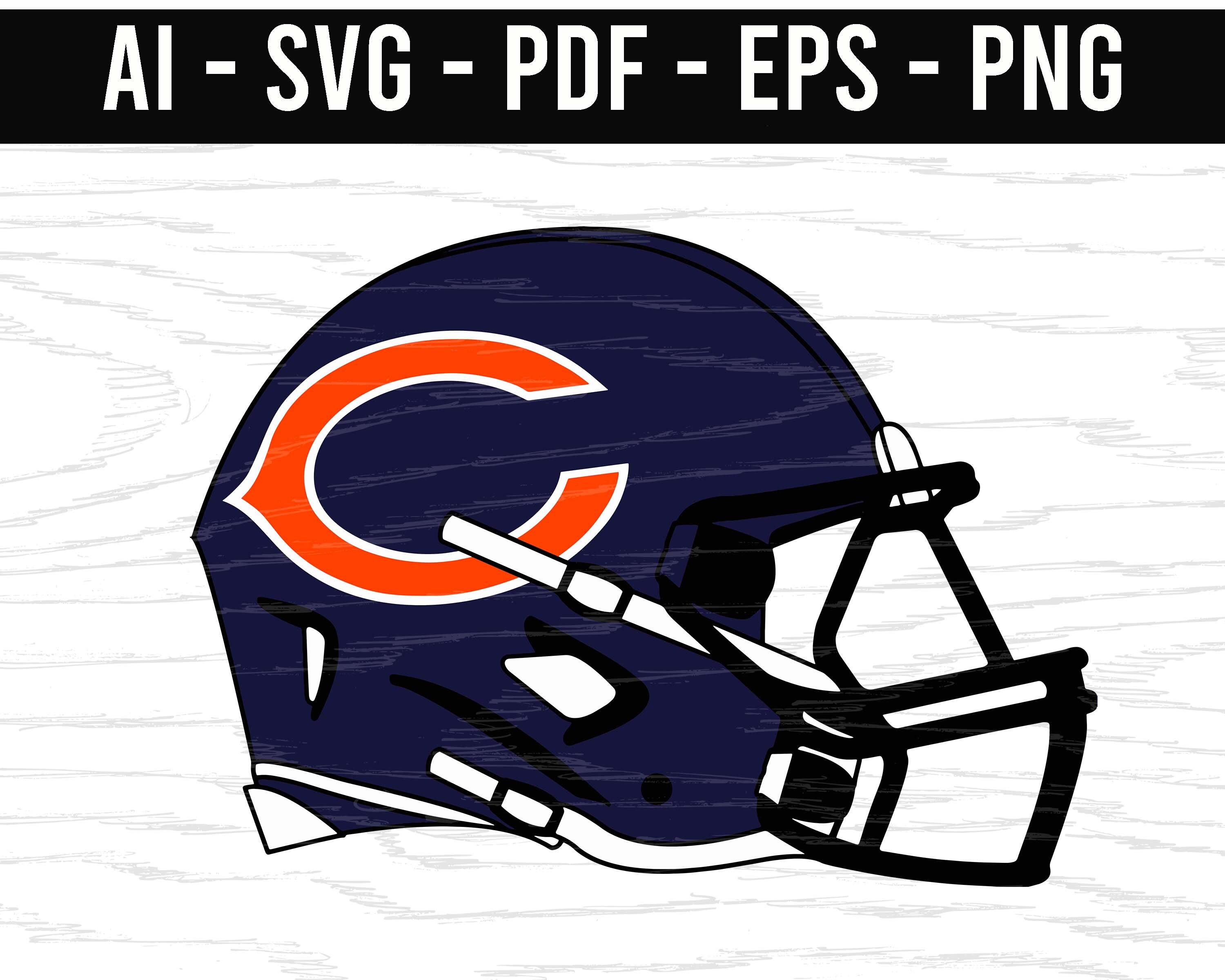 Chicago Bears Helm SVG png ai eps pdf NFL Sport Logo Fußball Etsy