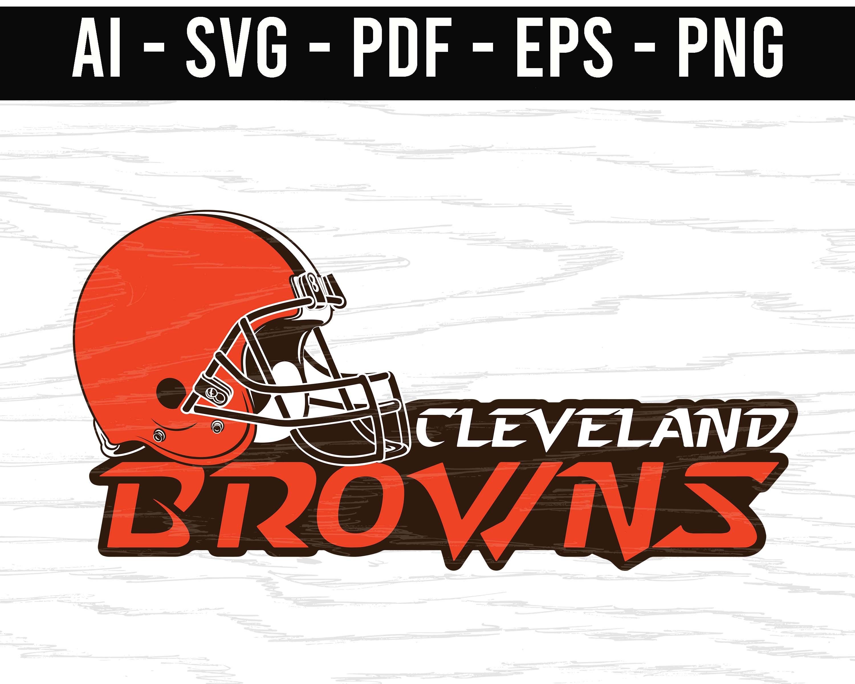 Cleveland Browns Lettering Logo SVG png ai eps pdf NFL sports | Etsy