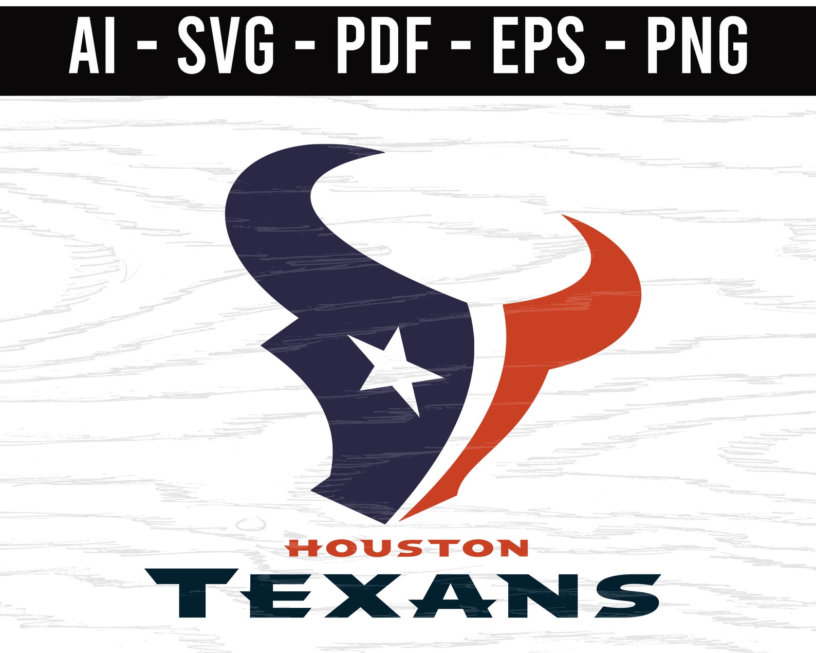 Houston Texans SVG png ai eps pdf NFL sports Logo Football cut | Etsy