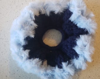 Large Crochet Fluffy Scrunchies