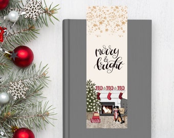 Christmas Vibes Bookmark, Laminated Christmas Bookmark, Cozy Vibes Bookmark, Stocking Stuffer Gift, Bookworm Gift, Reader Christmas Gift