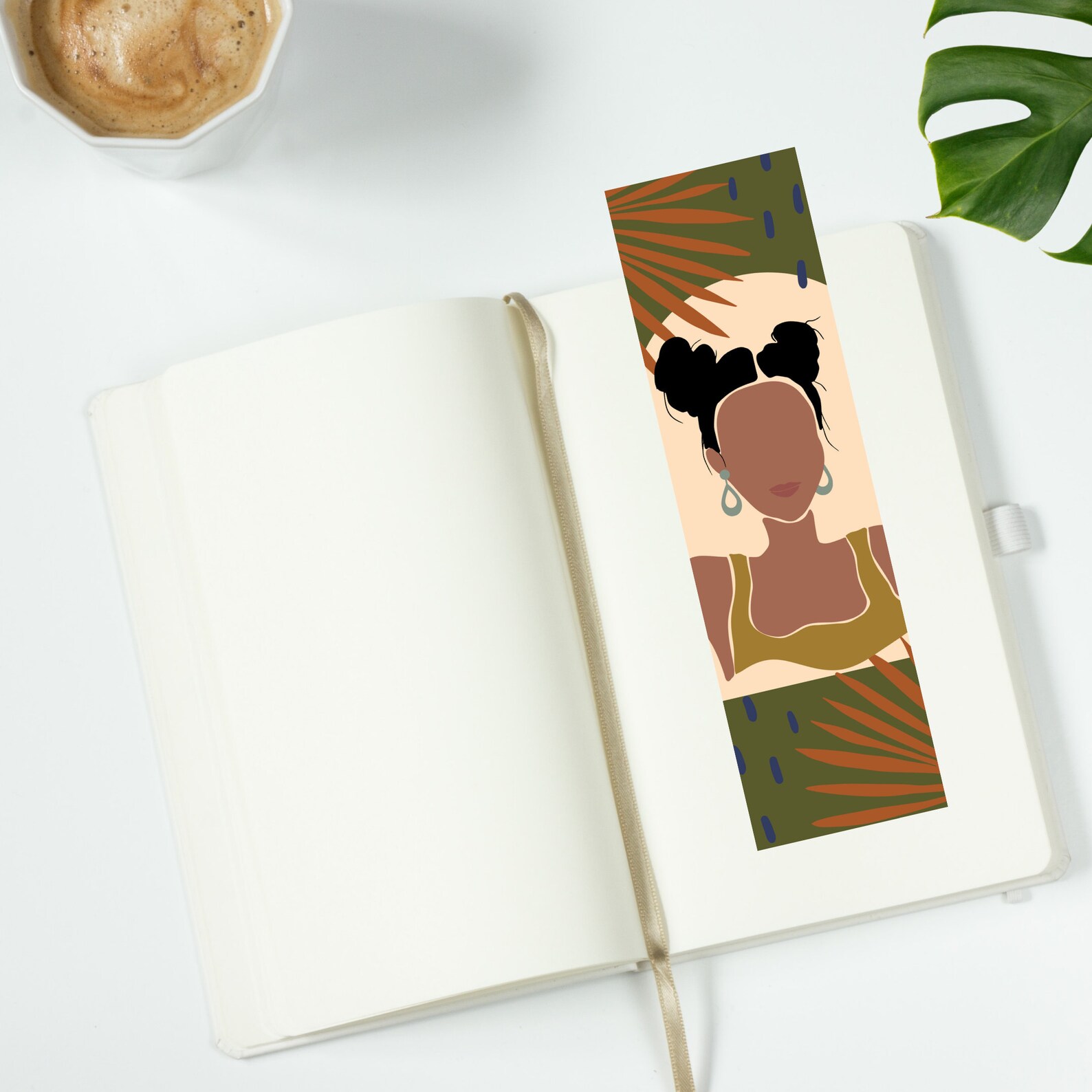 African American Woman Bookmark Abstract Woman Bookmark Etsy
