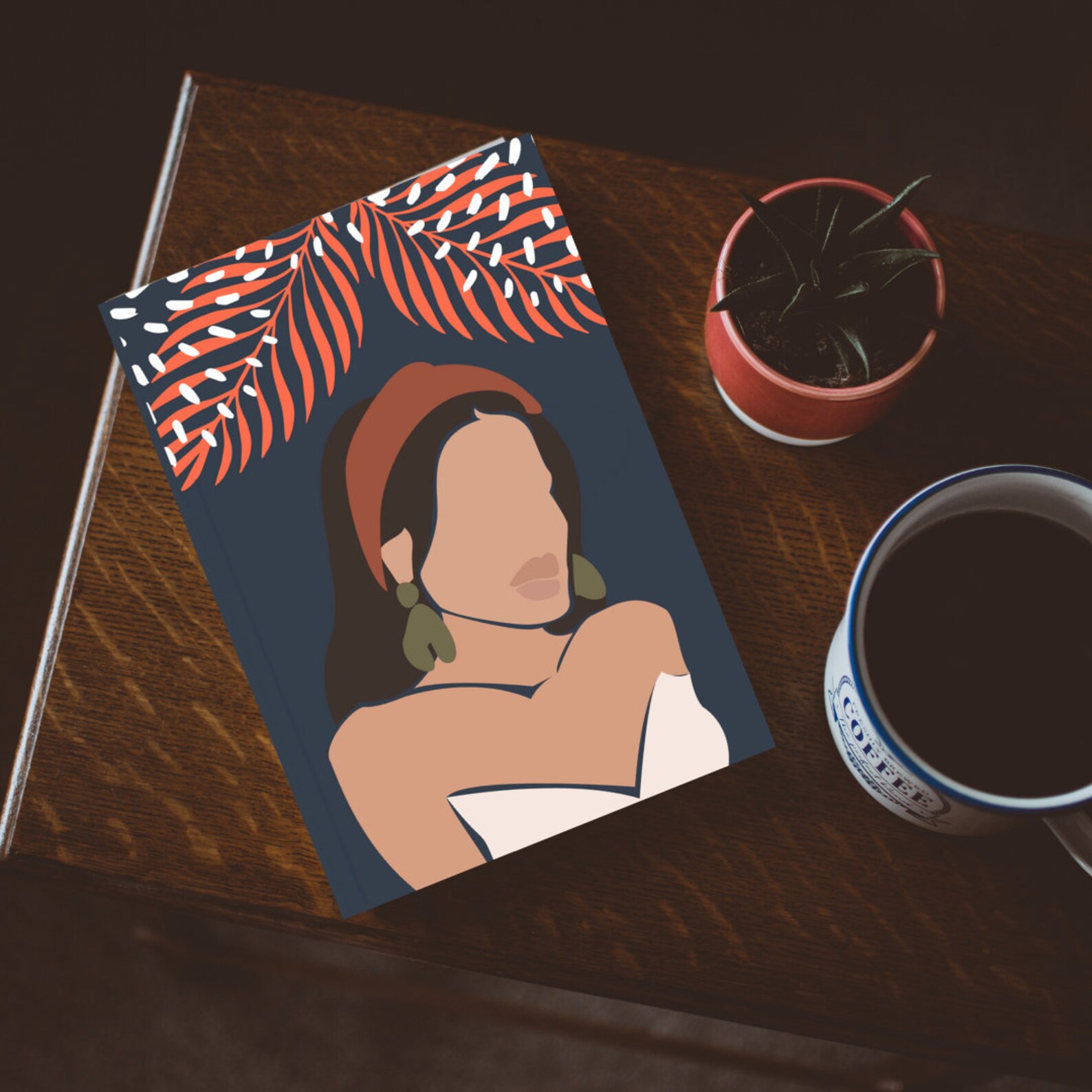 6x9 Bohemian Woman Journal Abstract Woman Journal Lined | Etsy